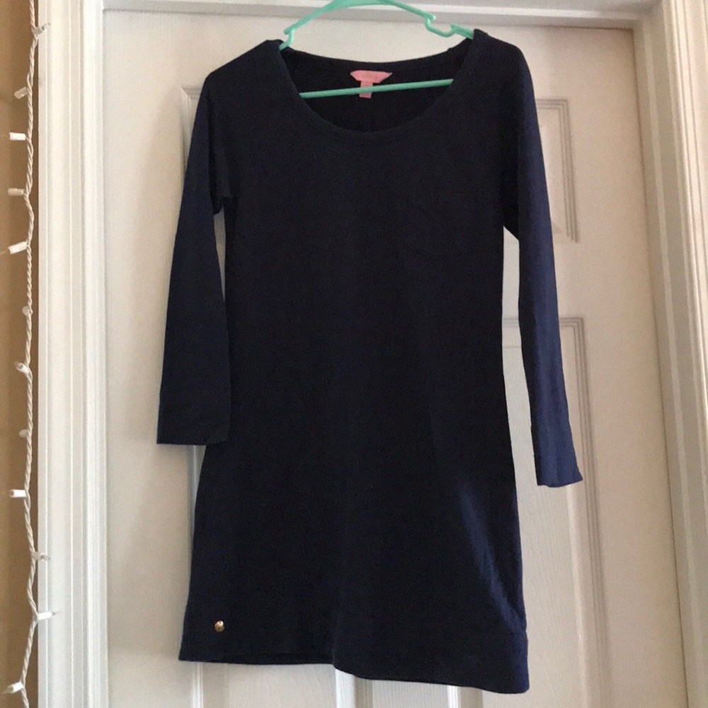 Long sleeve navy Lilly dress!!